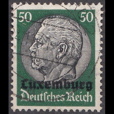 Deutsche Besetzung Luxemburg 50 Pfennig 1940 Mi. 13 gestempelt used (70058