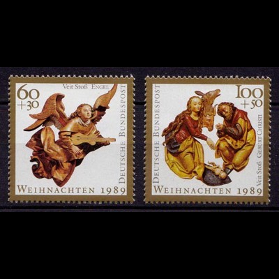 Germany BRD 1989 Mi 1442-1443 ** MNH Weihnachten – Christmas (70081