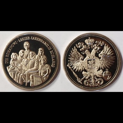 Medaille Die Romanows - Letzte Zarenfamilie Russlands Ø 40 mm (p415