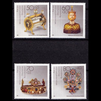 Germany BRD 1988 Mi 1383-86 ** MNH Gold + Silber Schmiedekunst Gold (70102