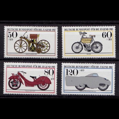 Germany BRD 1983 Mi 1168-71 ** MNH Historische Motorräder - Historic motorbikes