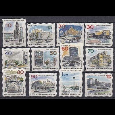 Germany - Berlin Stamps 1965 Michel 254-265 MNH Modern Berlin buildings (81019