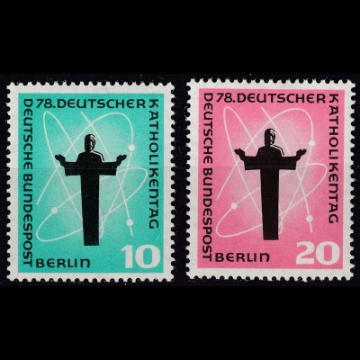 Germany Berlin 1958 Mi. 179-180 Deutscher Katholikentag postfrisch MNH (70417