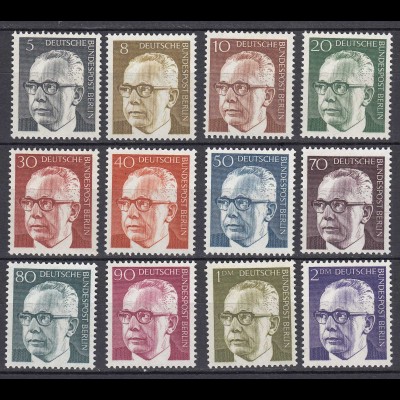 Germany - Berlin Stamps 1970 Michel 359-370 MNH Bundespräsident Heinemann (81044