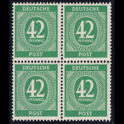 Alliierte Besetzung Mi.930 Deutschland 42 Pfg.1946 postfrisch 4er Block (22353
