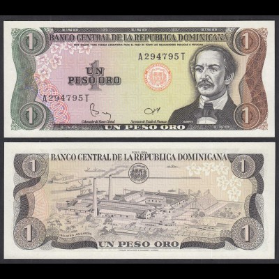  Dominikanische Republik - Dominican Republic 1 Peso 1984 Pick 126a UNC (1)