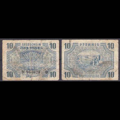 Ro 212 Rheinland-Pfalz 10 Pfennig Landesregierung 15.10.1947 VG (5) (32315