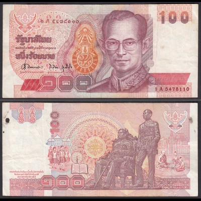 Thailand - Siam 100 Bath ND (1994) Rama IX. Pick 97 F/VF (3/4) (32449