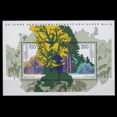 GERMANY S/SHEET Community forest protection Block 38 ** MNH (6769