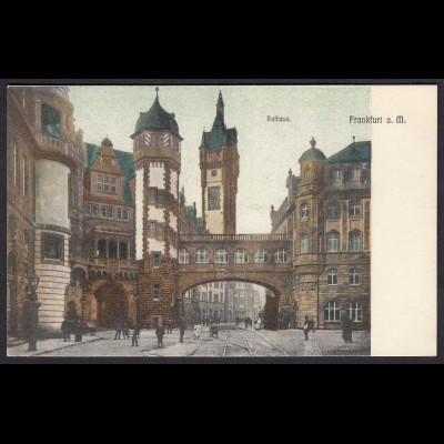 AK Rathaus Frankfurt a. Main coloriert (17425