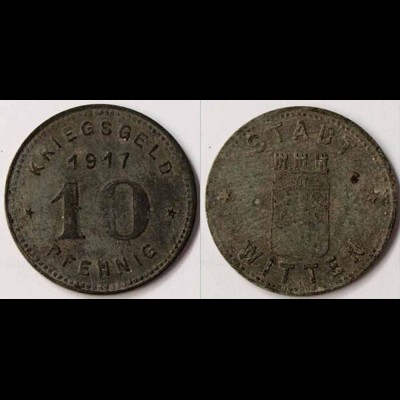 Notgeld Witten 10 Pfennig 1917 Z Funck 604.2b (m851