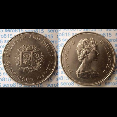 Grossbritannien UK 1972 Silberhochzeit Elizabeth (n304