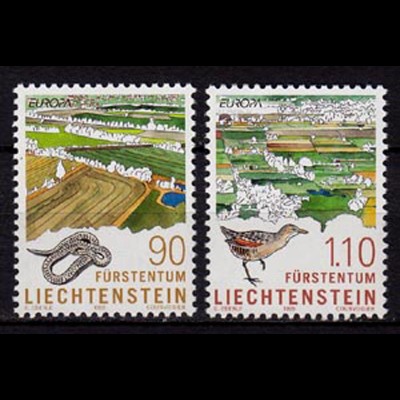 Liechtenstein Nationalparks 1999 Mi. 1190-91 ** (c112
