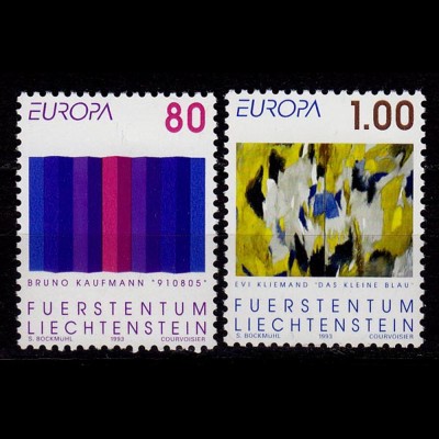 Liechtenstein Europa Cept 1993 Mi.1054-55 ** unter Postpreis (c054