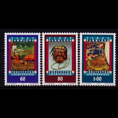Liechtenstein Tibet-Sammlung 1993 Mi 1061-63 ** unter Postpreis (c058