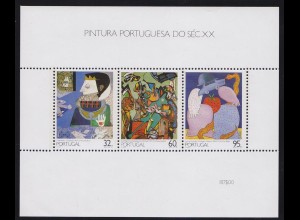 Portugal 1990 Gemälde 20.Jahrhundert BLOCK 73 ** postfrisch MNH (d357