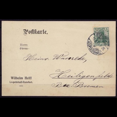 Stassfurt-Leopldshall n. Heiligenfelde 1911 (b813