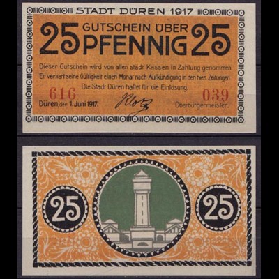 Rheinland - Düren - 25 Pfennig 1917 Notgeld (c792