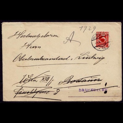 Wien - Rodau Vermählungsanzeige 1929 (d031
