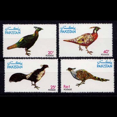 Pakistan Vögel Birds Wildlife Set 1979 ** (b444