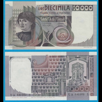 ITALIEN - ITALY 10000 10.000 Lire Banknote 1978 XF+ Pick 106a (18631