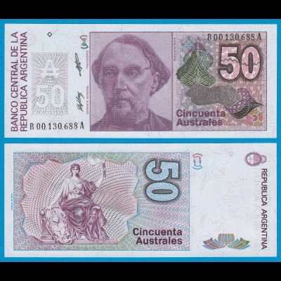 Argentinien - Argentina 50 Australes UNC 1986 Pick 326b REPACEMENT (18671