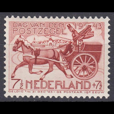 Niederlande Mi. 422 postfrisch Tag der Briefmarke 1943 (80003