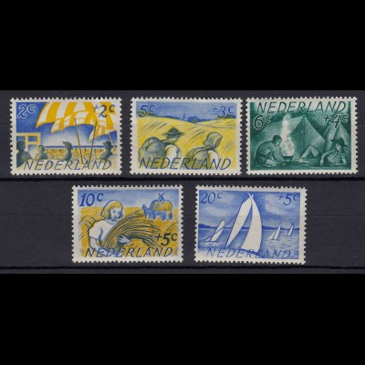 Niederlande Mi. 516-520 postfrisch Sommermarken 1949 (80014