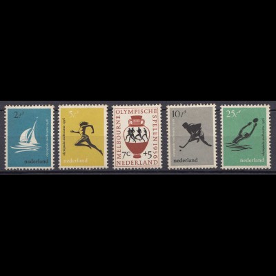 Niederlande Mi. 678-682 postfrisch Olympische Sommerspiele 1956 (80024