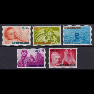 Niederlande Mi. 866-870 postfrisch Voor het Kind 1966 (80053