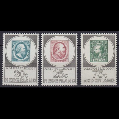 Niederlande - Netherland Mi. 880-882 postfrisch ** AMPHILEX 1967 (80056