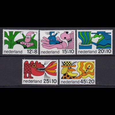 Niederlande Mi. 905-909 postfrisch Voor het Kind 1968 (80064