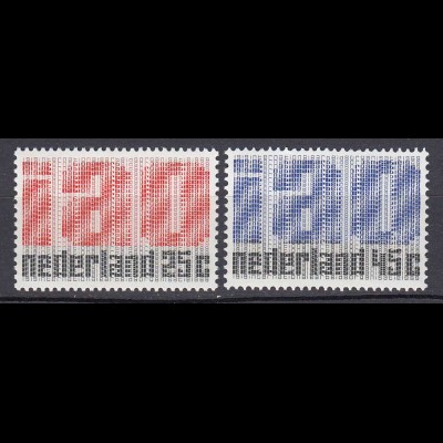 Niederlande Mi. 912-913 postfrisch 50 Jahre Internationale (ILO) 1969 (80065