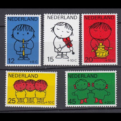 Niederlande Mi. 928-932 postfrisch Voor het Kind 1969 (80070