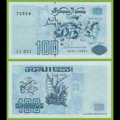 ALGERIEN - ALGERIA 100 Dinars 1992 UNC Pick 137 (19497