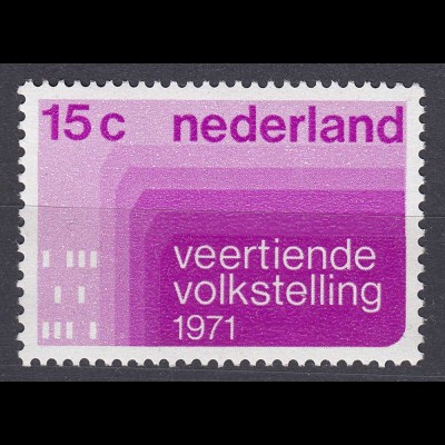Niederlande Mi. 957 postfrisch Volkszählung 1971 (80079