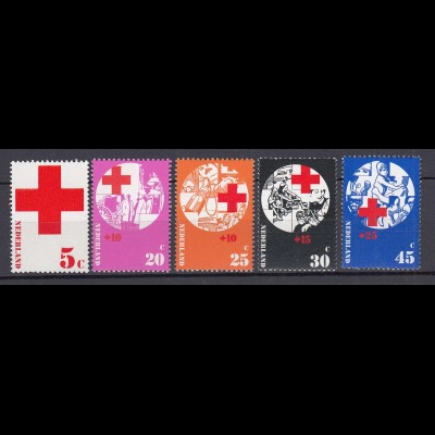 Niederlande Mi. 994-998 postfrisch Rotes Kreuz 1972 (80088