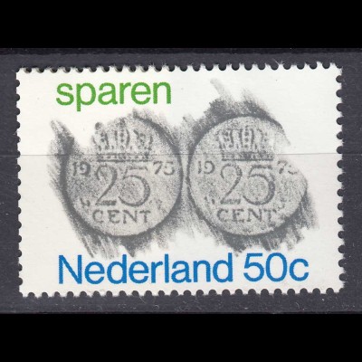 Niederlande Mi. 1058 postfrisch Sparen 1975 (80111