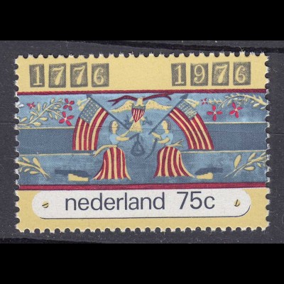 Niederlande Mi. 1076 postfrisch 200 Jahre Unabhängigkeit Amerika 1976 (80117