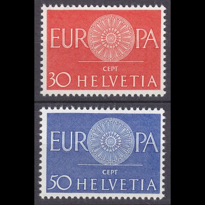 Schweiz Mi. 720-721 postfrisch Europa 1960 (11283