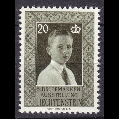 Liechtenstein Mi. 352 postfrisch Briefmarkenausstellung 1956 (11304