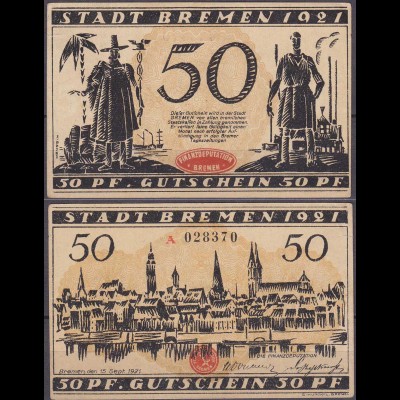 Bremen - 50 Pfennig Notgeld 1921 (12061