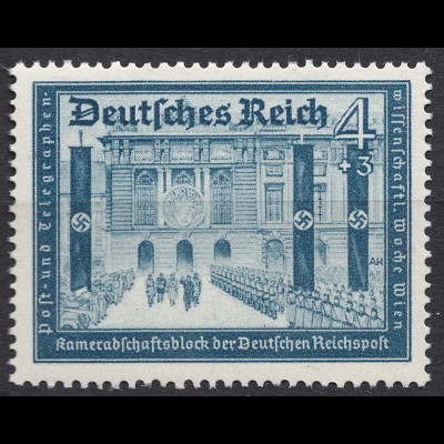 3.Reich DR 1939 Michel Nr. 703 ** postfrisch 4 Pfennig Mi. 14 € (19912