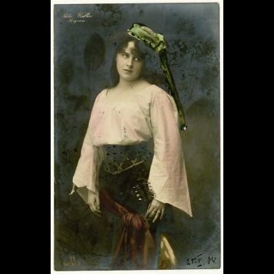 AK Pieta Walter als Mignon Opernsängerin gelaufen 1904 Opern (3065