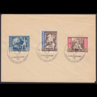 DR Drittes Reich Mi. 823-25 1942 SST Tag der Briefmarke (20070