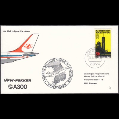 1.KOREAN AIR LINES AIRBUS IN LEMWERDER VFW FOKKER 1978 (20521