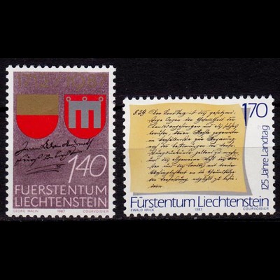 Liechtenstein 275 J. Vaduz 1987 Mi. 928-29 ** (c013
