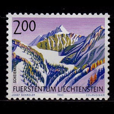  Liechtenstein Freimarke Berge 1993 Mi. 1059 ** unter Postpreis (c056