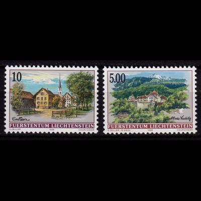  Liechtenstein Dorfansichten 5 Fr.+ 0,10 1996 Mi.1126-27 ** u. Postpreis (c084