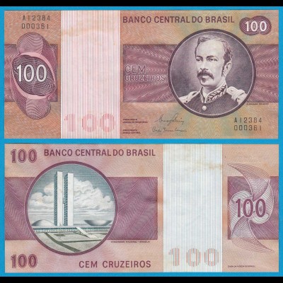 Brasilien - Brazil 100 Cruzados Banknote (1981) Pick 195 Ab UNC Sig.20 (21071